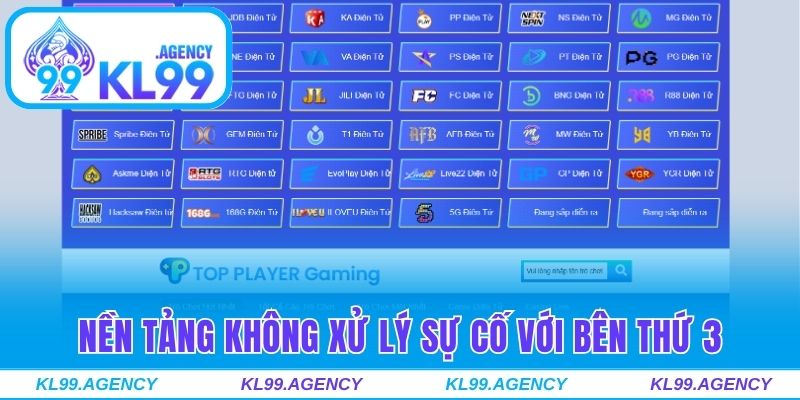 Nền tảng không xử lý sự cố với bên thứ 3